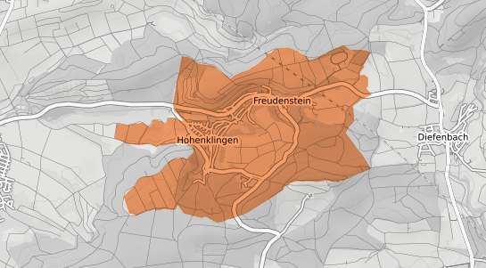 Mietspiegelkarte Knittlingen Freudenstein Hohenklingen